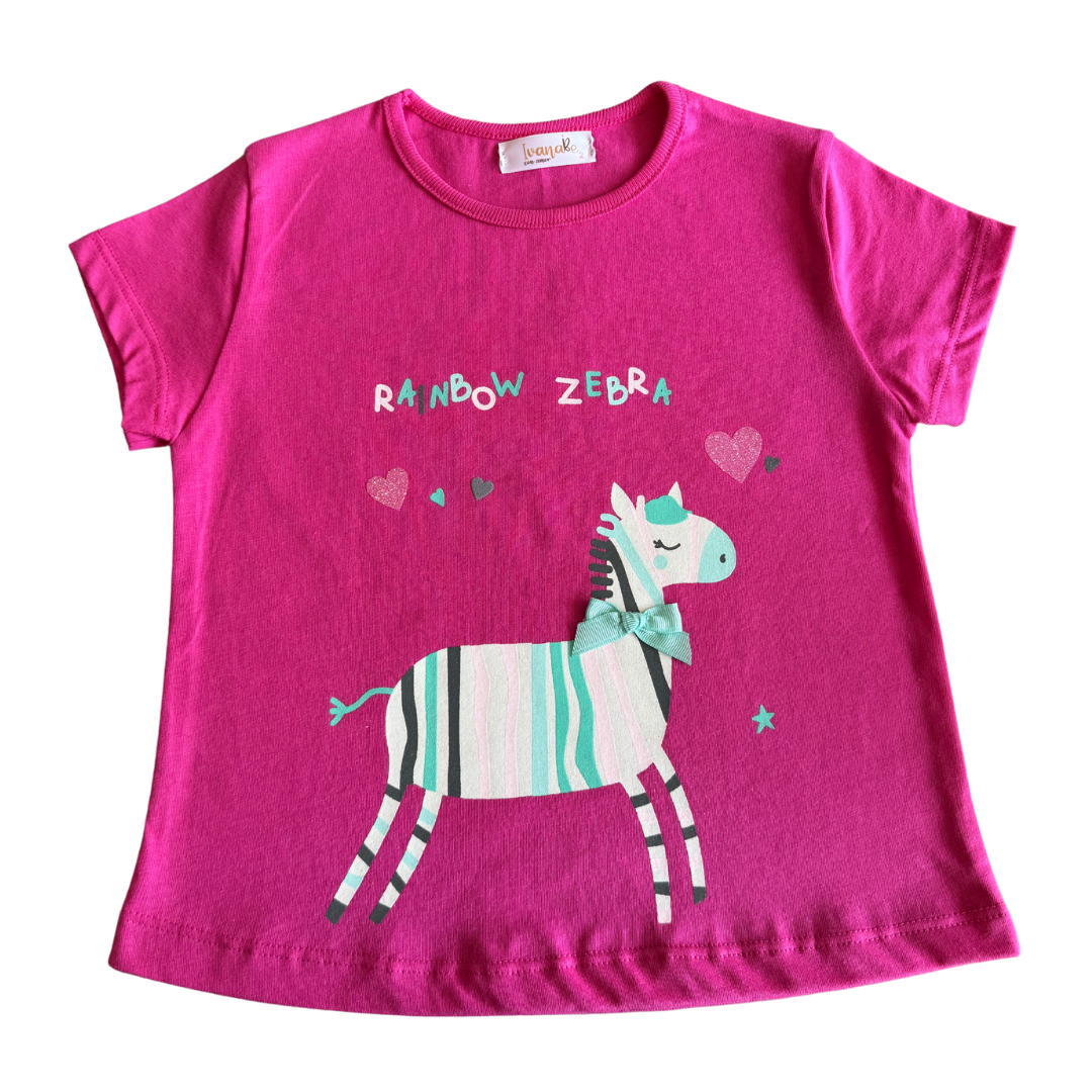 Blusa rainbow zebra-Niña