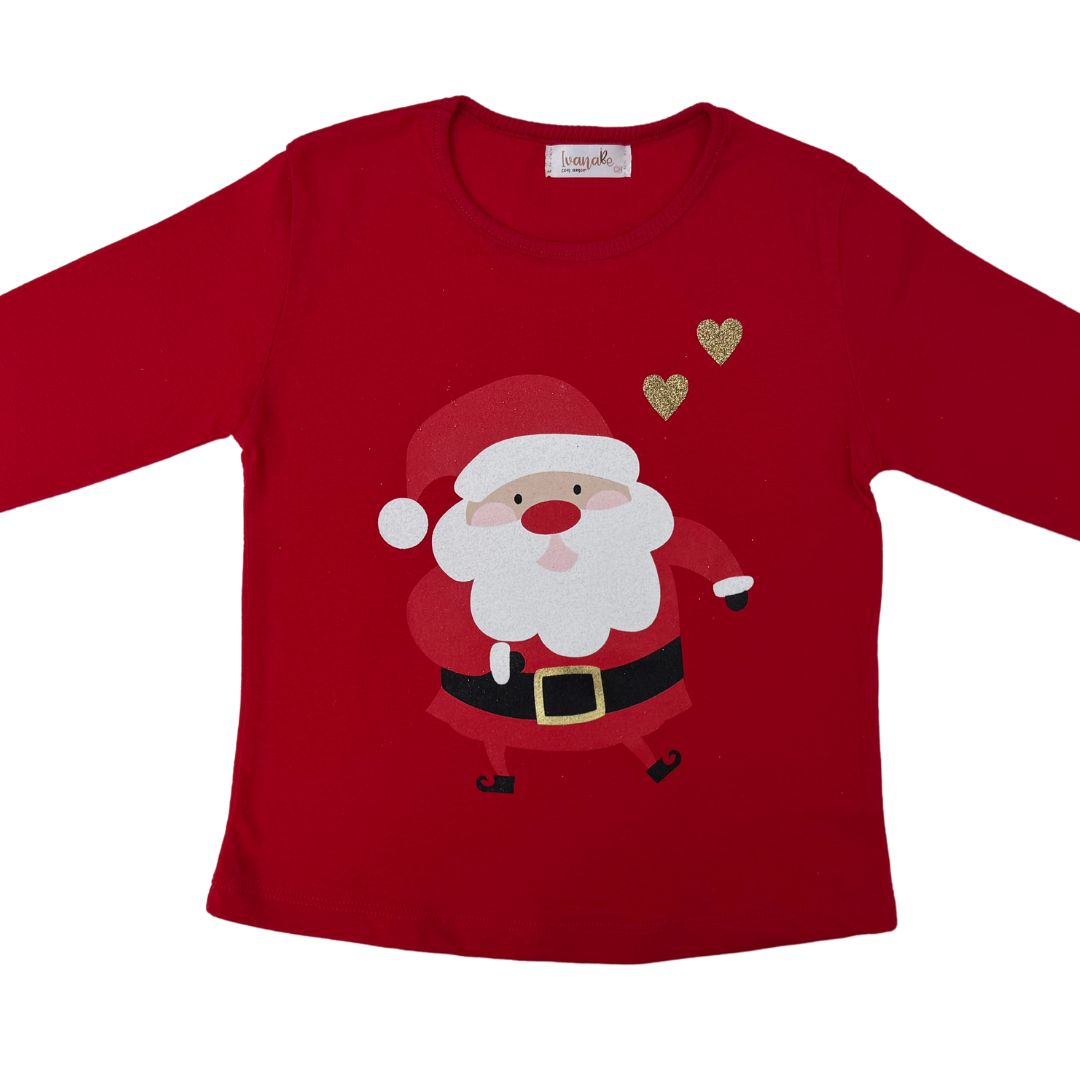 Blusa Navideña Santa Claus-Niña