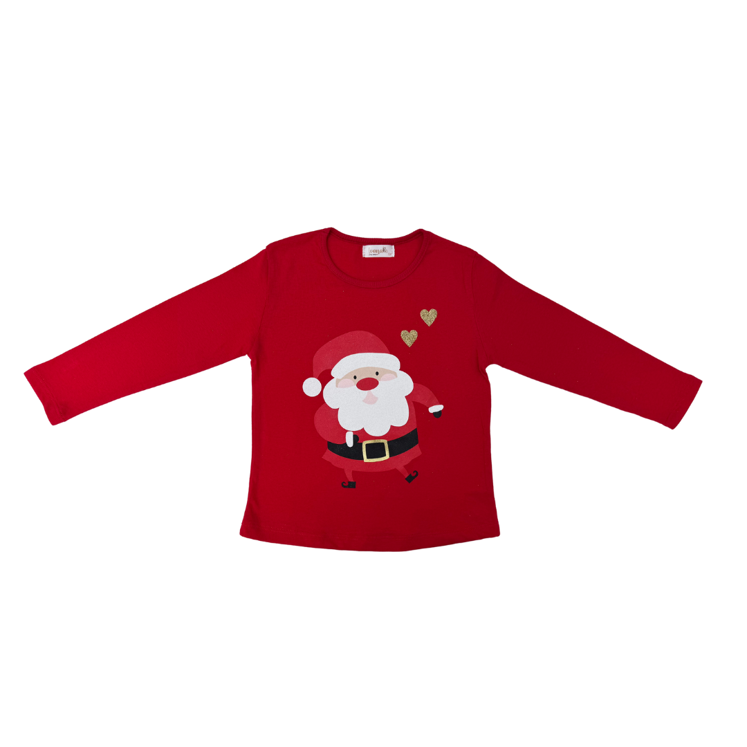 Blusa Navideña Santa Claus-Niña