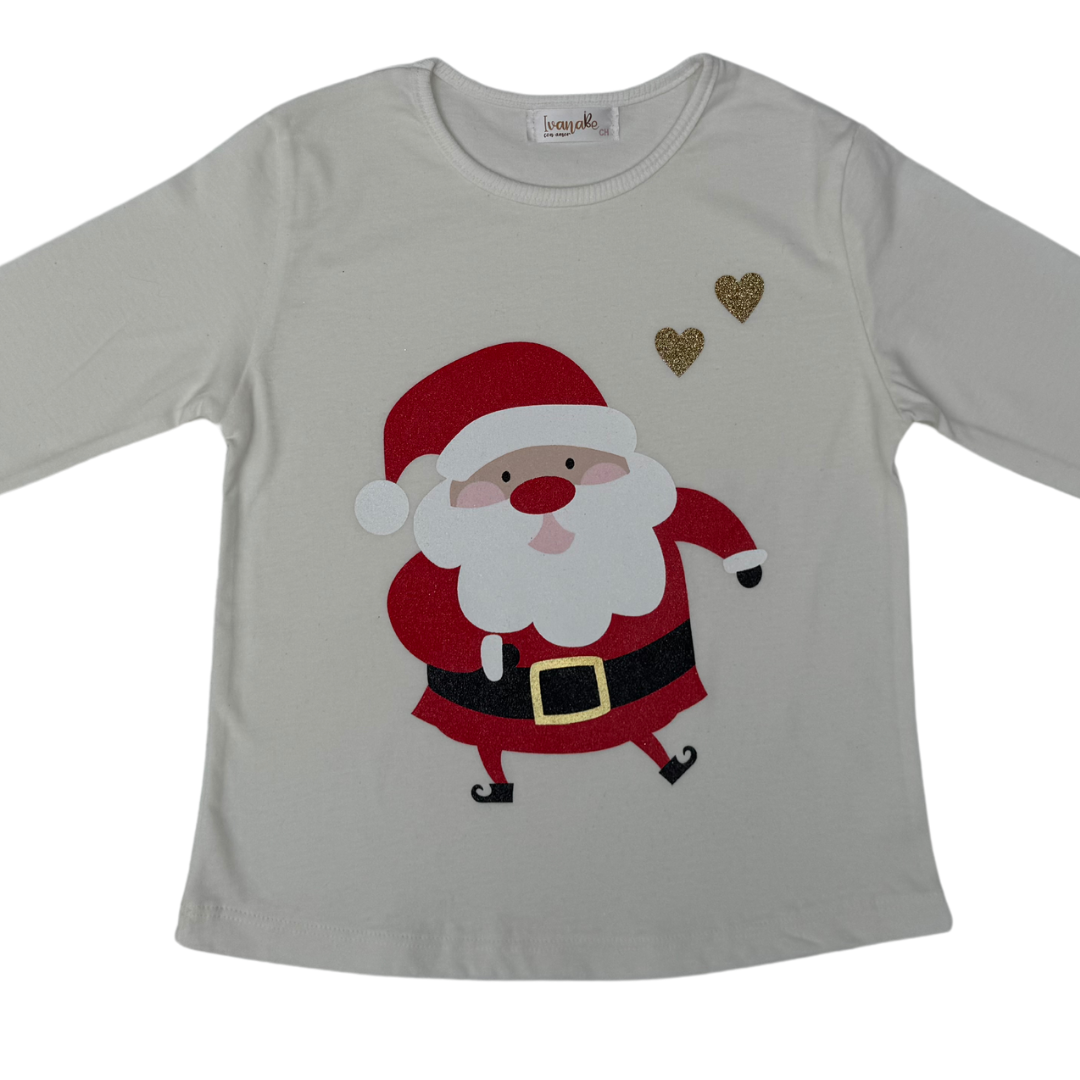 Blusa Navideña Santa Claus-Niña