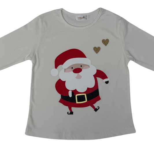 Blusa Navideña Santa Claus-Niña