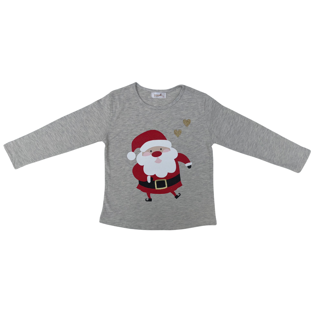 Blusa Navideña Santa Claus-Niña