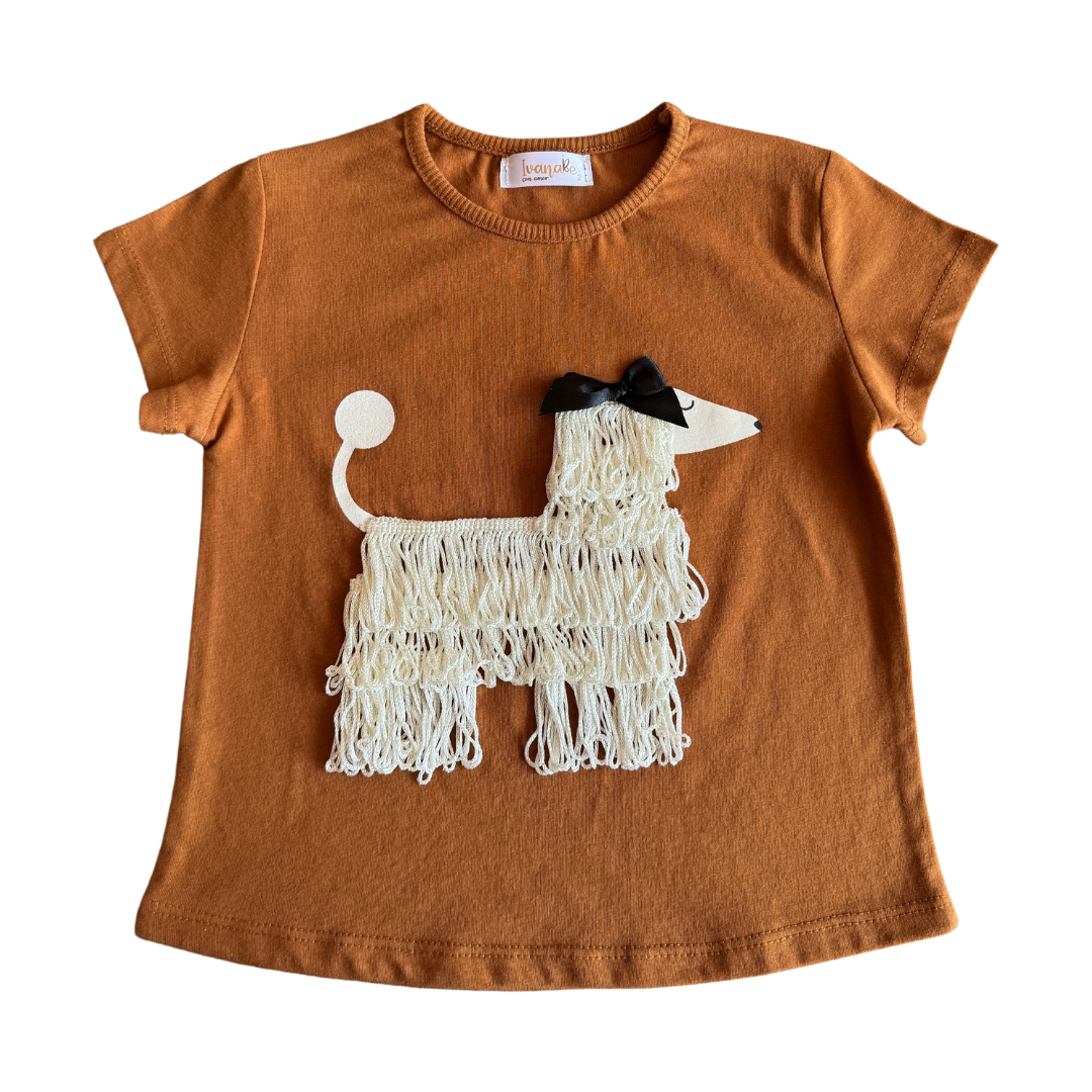 Blusa perrito con fleco-Niña