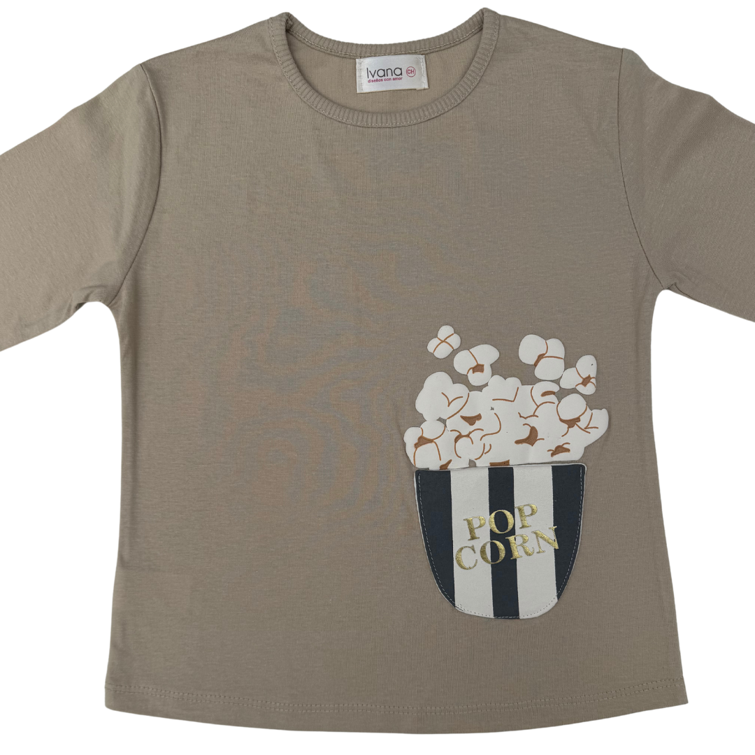 Blusa palomitas manga larga-Niña