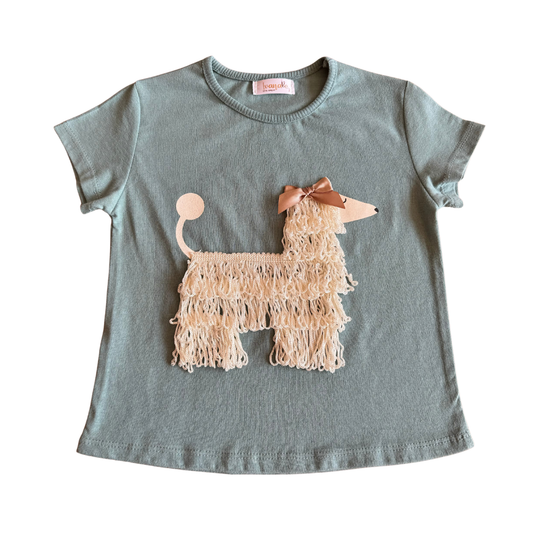 Blusa perrito con fleco-Niña