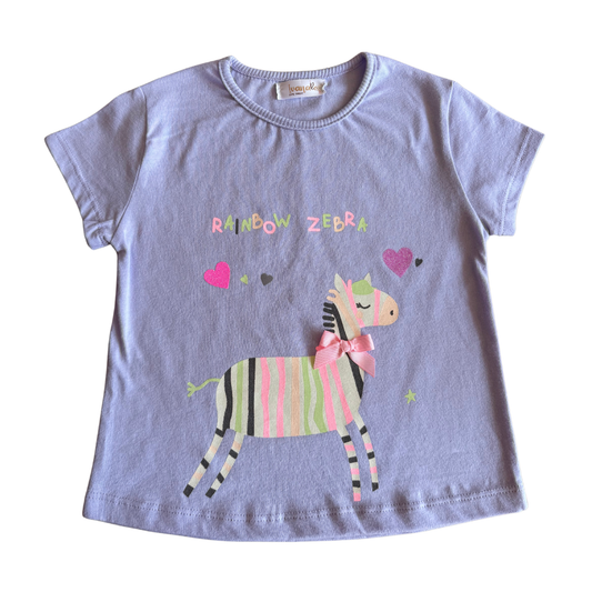 Blusa rainbow zebra-Niña